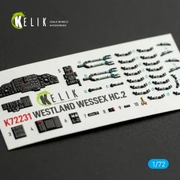 WESTLAND WESSEX HC.2 - interior 3D decals for AirFix kit, 1/72 - Ke...