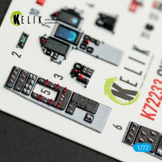 Chinese J-10B - interior 3D decals for Trumpeter kit, 1/72 - Kelik ...