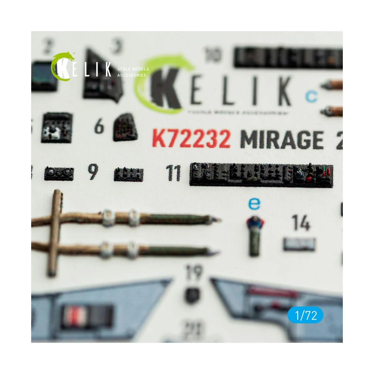 Mirage-2000C - interior 3D decals for DreamModel kit, 1/72 - Kelik ...