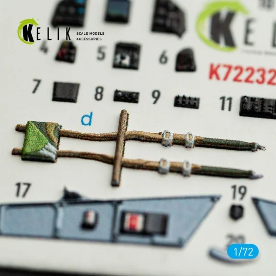 Mirage-2000C - interior 3D decals for DreamModel kit, 1/72 - Kelik ...