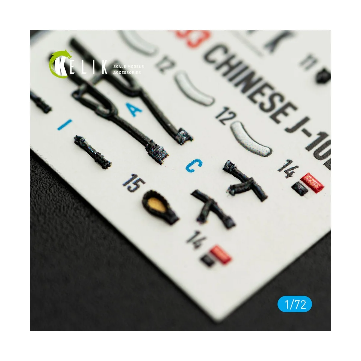 Chinese J-10B - interior 3D decals for Trumpeter kit, 1/72 - Kelik ...