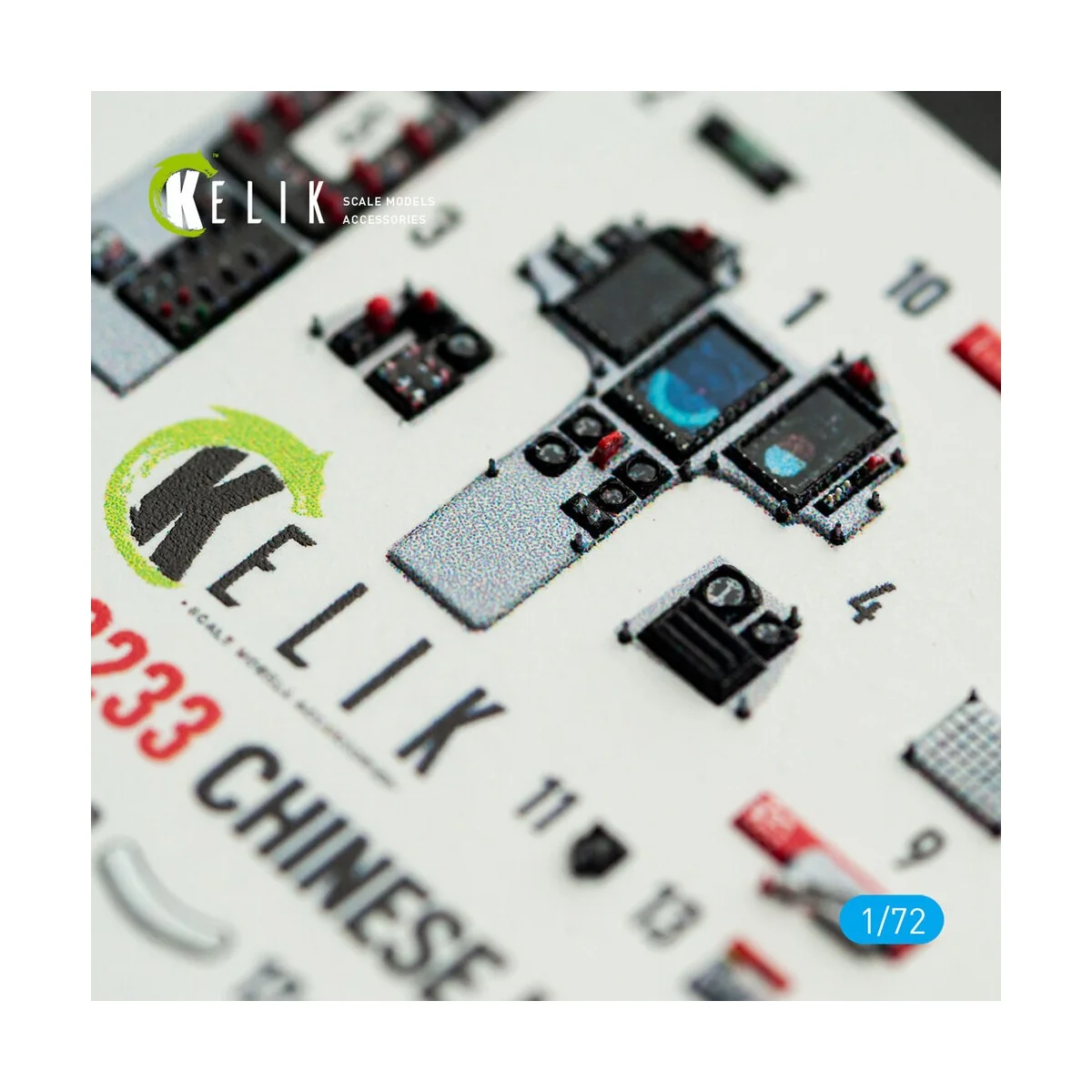 Chinese J-10B - interior 3D decals for Trumpeter kit, 1/72 - Kelik ...