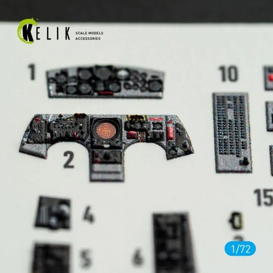 F-104J - interior 3D decals for Fine Molds kit, 1/72 - Kelik K72239