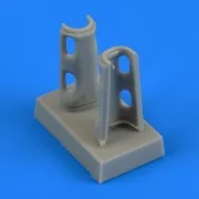 Bf 109G correct undercarriage bay f.Edua, 1/48 - Quickboost QB48 726