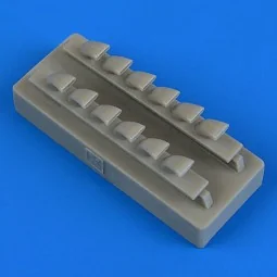 Bf 109G exhaust f. Eduard, 1/48 - Quickboost QB48 734