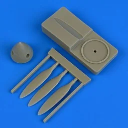 P-40B/C Warhawk propeller w/tool f.Bronc, 1/48 - Quickboost QB48 783