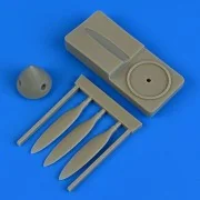 P-40B/C Warhawk propeller w/tool f.Bronc, 1/48 - Quickboost QB48 783