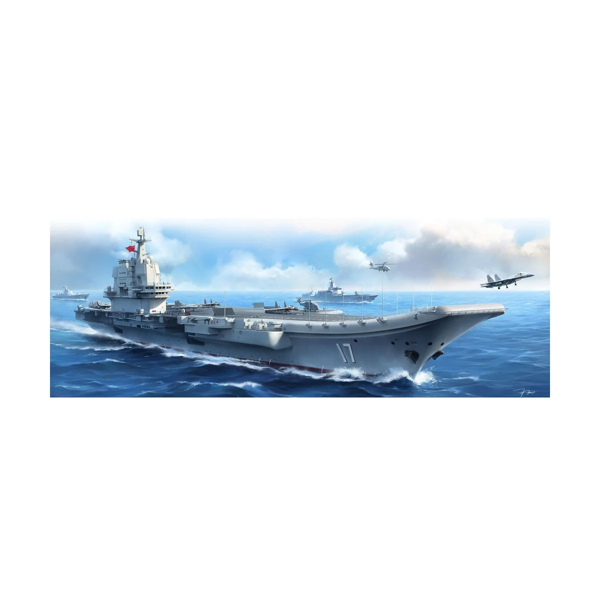 PLA Navy Shandong, 1/700 - MENG-Model PS-006 PLA Navy Shandong, 1/700 - MENG-Model PS-006