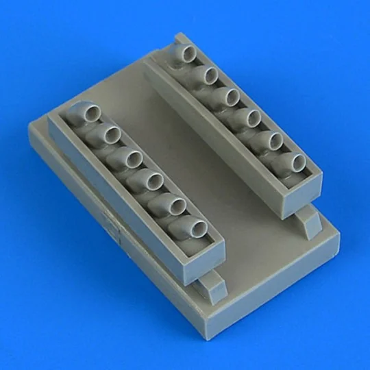 P-40B/C Warhawk exhaust for Bronco, 1/48 - Quickboost QB48 784