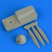 Ju 87B Stuka Jumo propeller w/tool for Airfix, 1/48 - Quickboost QB...