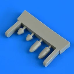 Spitfire Mk.IX blanking caps type B for Eduard, 1/48 - Quickboost Q...