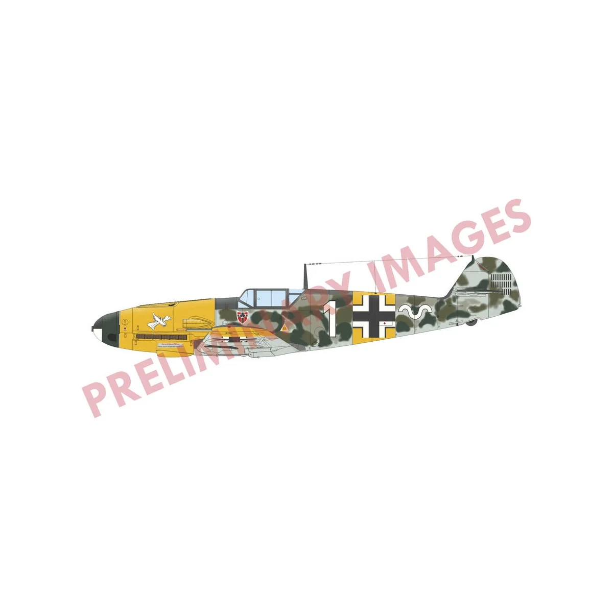 Bf 109F-2, 1/48 - Eduard Plastic Kits 84212