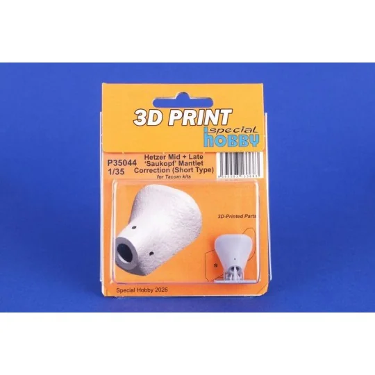 Hetzer Mid + Late ‘Saukopf’ Mantlet Correction (Short Type) for Tak...