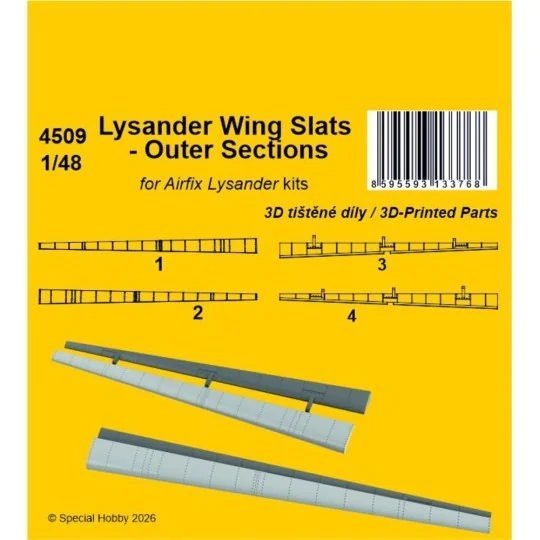 Lysander Wing Slats - Outer Sections for Airfix, 1/48 - CMK 129-4509
