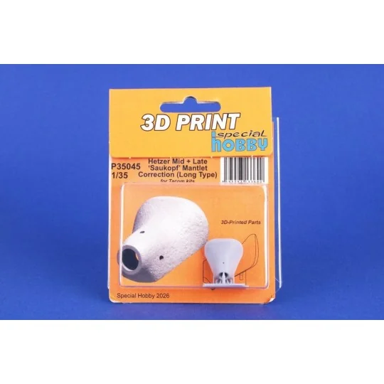 Hetzer Mid + Late ‘Saukopf’ Mantlet Correction (Long Type) for Tako...