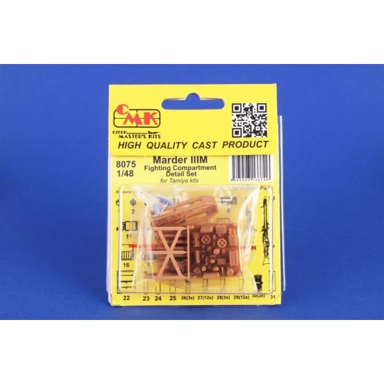 Marder IIIM Fighting Compartment Detail Set for Tamiya, 1/48 - CMK ...