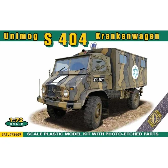 Unimog S 404 Krankenwagen, 1/72 - ACE ACE72469 Unimog S 404 Krankenwagen, 1/72 - ACE ACE72469