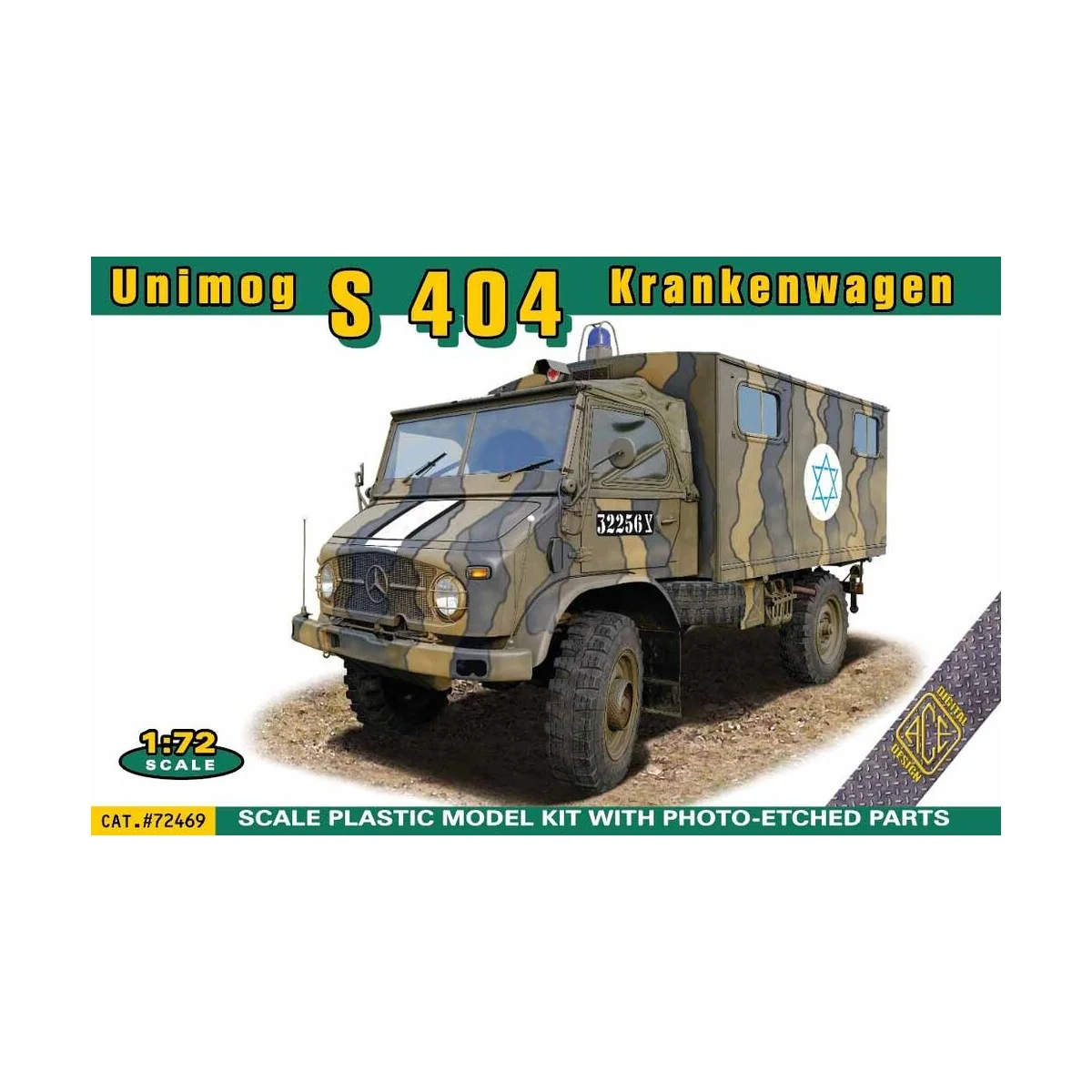 Unimog S 404 Krankenwagen, 1/72 - ACE ACE72469 Unimog S 404 Krankenwagen, 1/72 - ACE ACE72469