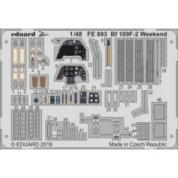 Bf 109F-2 Weekend for Eduard, 1/48 - Eduard Accessories FE893