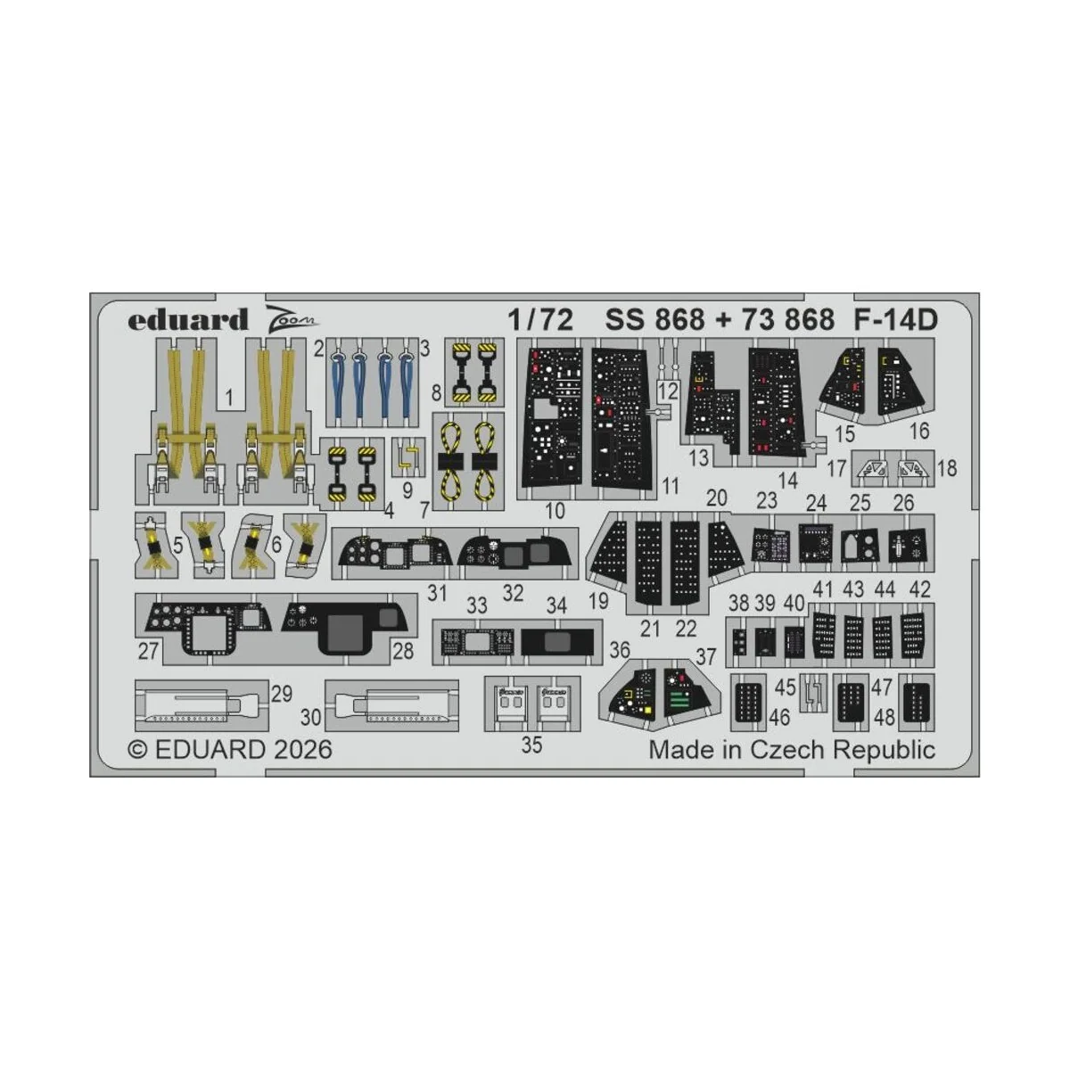 F-14D for Tamiya, 1/72 - Eduard Accessories SS868