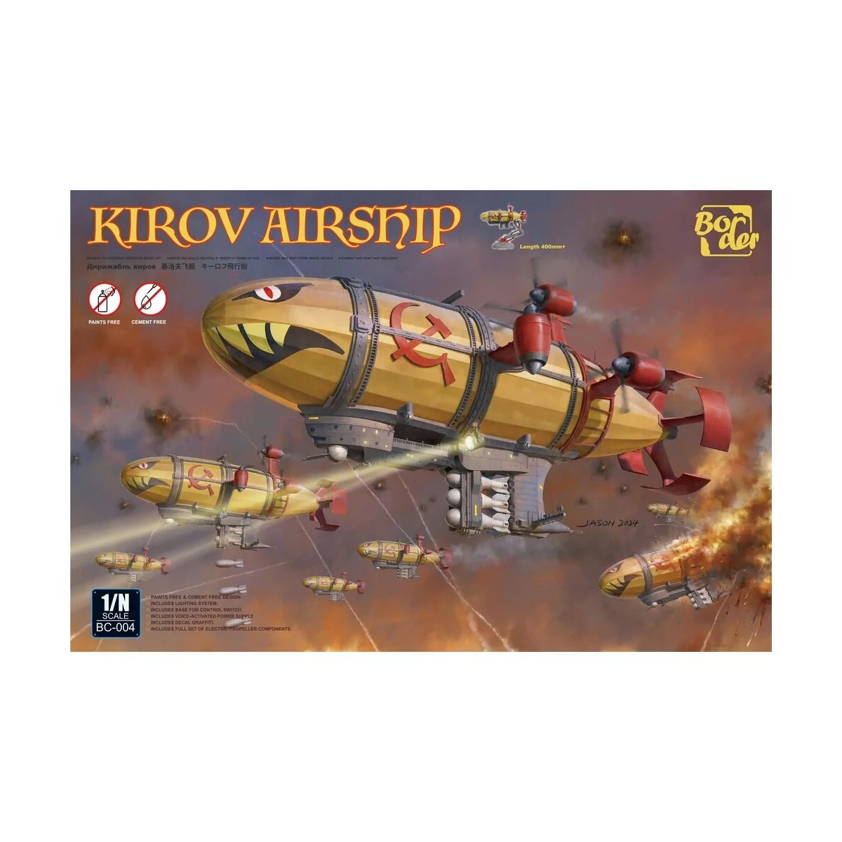 Kirov Airship (Paints, Cement Free) - Border Model BC-004