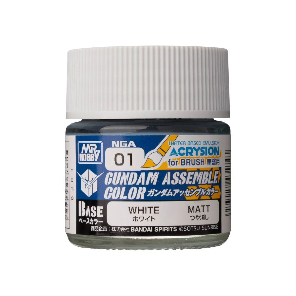 Acrysion GUNDAM ASSEMBLE COLOR (Base Color) (10 ml) White - Mr Hobb...