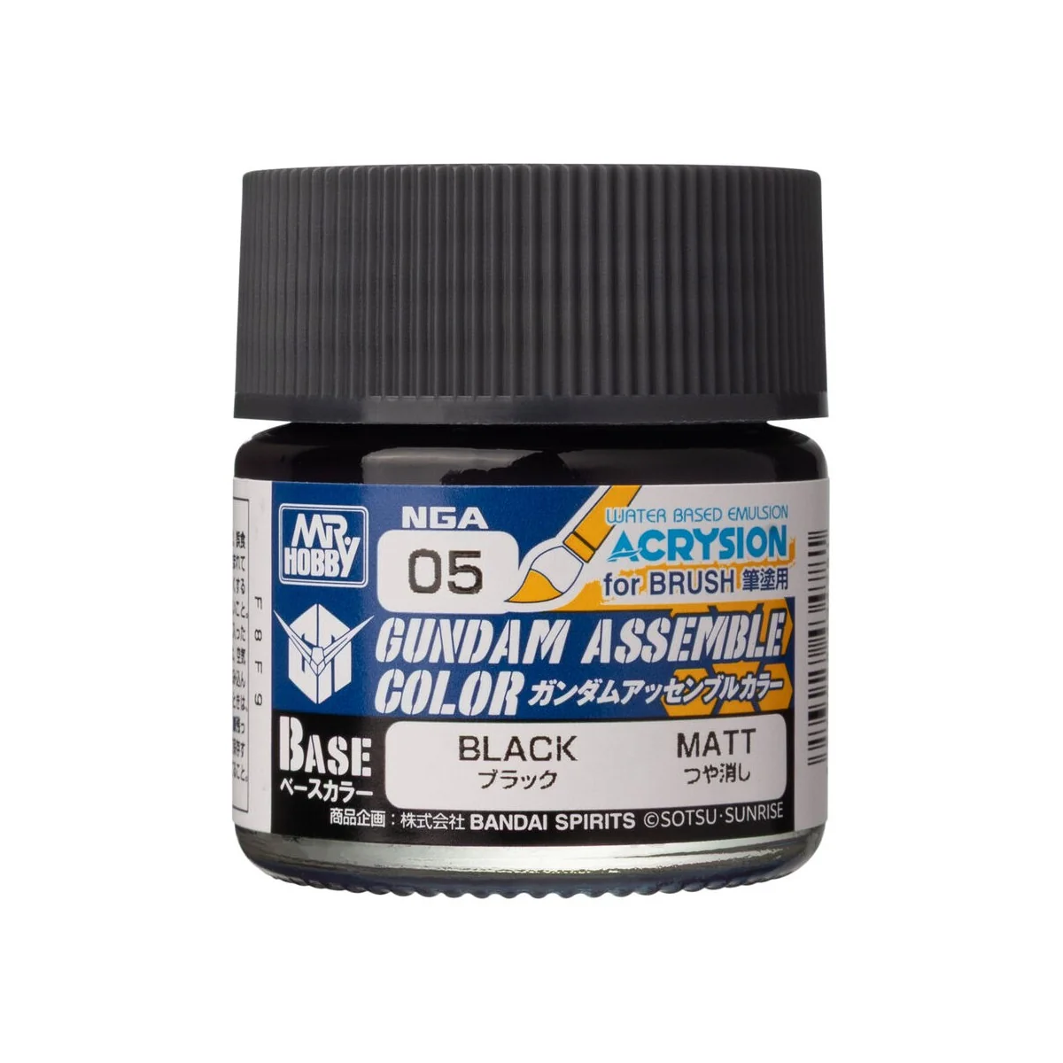 Acrysion GUNDAM ASSEMBLE COLOR (Base Color) (10 ml) Black - Mr Hobb... Acrysion GUNDAM ASSEMBLE COLOR (Base Color) (10 ml) Black - Mr Hobb...