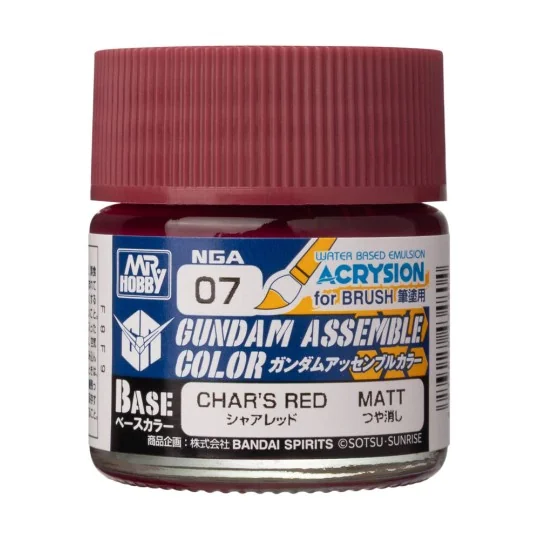 Acrysion GUNDAM ASSEMBLE COLOR (Base Color) (10 ml) Char's Red - Mr... Acrysion GUNDAM ASSEMBLE COLOR (Base Color) (10 ml) Char's Red - Mr...