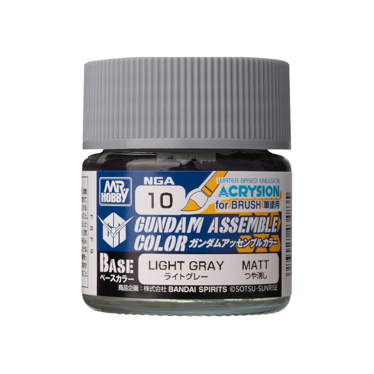 Acrysion GUNDAM ASSEMBLE COLOR (Base Color) (10 ml) Light Gray - Mr...