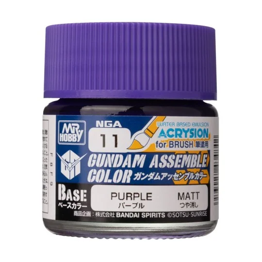 Acrysion GUNDAM ASSEMBLE COLOR (Base Color) (10 ml) Purple - Mr Hob... Acrysion GUNDAM ASSEMBLE COLOR (Base Color) (10 ml) Purple - Mr Hob...