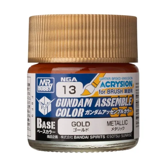 Acrysion GUNDAM ASSEMBLE COLOR (Base Color) (10 ml) Gold - Mr Hobby... Acrysion GUNDAM ASSEMBLE COLOR (Base Color) (10 ml) Gold - Mr Hobby...