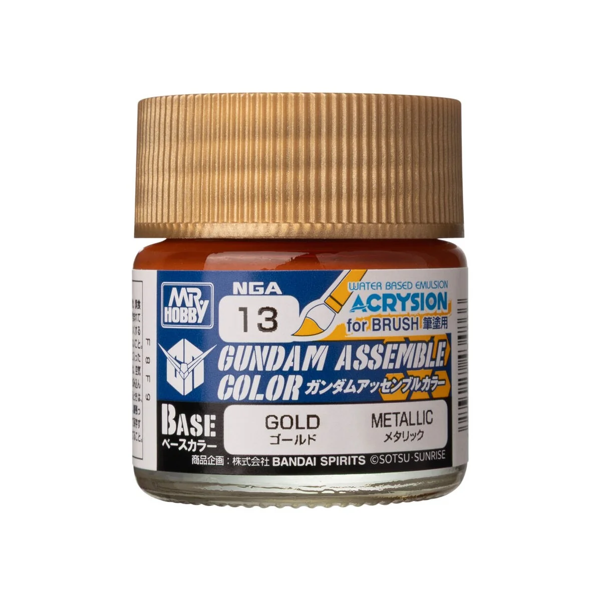 Acrysion GUNDAM ASSEMBLE COLOR (Base Color) (10 ml) Gold - Mr Hobby... Acrysion GUNDAM ASSEMBLE COLOR (Base Color) (10 ml) Gold - Mr Hobby...