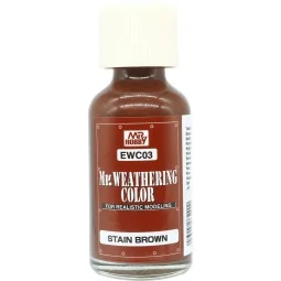 Weathering Color Stain Brown (40ml) - Mr Hobby - Gunze EWC-03