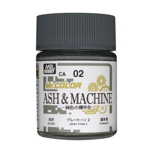 Mr. Color (18 ml) Ash & Machine Gray Tone 2 - Mr Hobby - Gunze CA-02