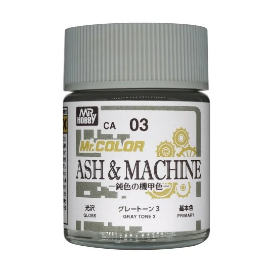Mr. Color (18 ml) Ash & Machine Gray Tone 3 - Mr Hobby - Gunze CA-03 Mr. Color (18 ml) Ash & Machine Gray Tone 3 - Mr Hobby - Gunze CA-03