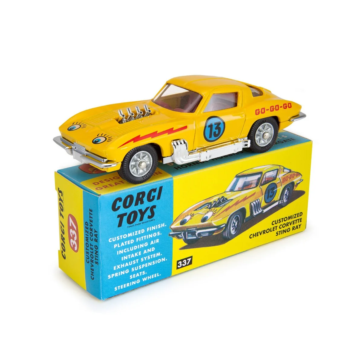 337 Customized Chevrolet Corvette Sting Ray - Corgi CD54321023 337 Customized Chevrolet Corvette Sting Ray - Corgi CD54321023