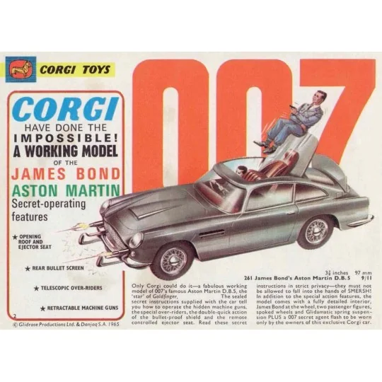 James Bond Aston Martin DB5 261 - Corgi CD54321015 James Bond Aston Martin DB5 261 - Corgi CD54321015