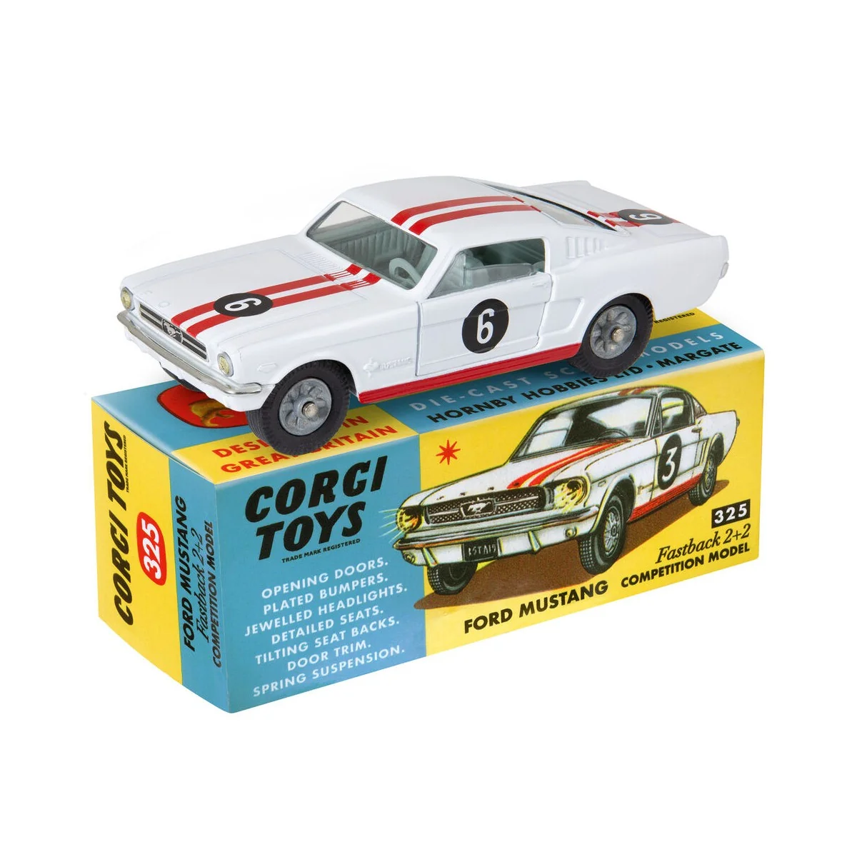 Retro Mustang Fastback Coupe No 325 - Corgi CD54321007 Retro Mustang Fastback Coupe No 325 - Corgi CD54321007