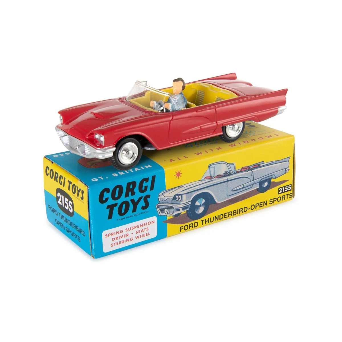 Ford Thunderbird open top with suspension - Corgi CD54321010 Ford Thunderbird open top with suspension - Corgi CD54321010