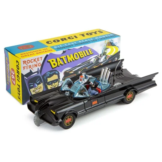 267 Batmobile with Batman and Robin – Gloss Black - Corgi CD54321050 267 Batmobile with Batman and Robin – Gloss Black - Corgi CD54321050