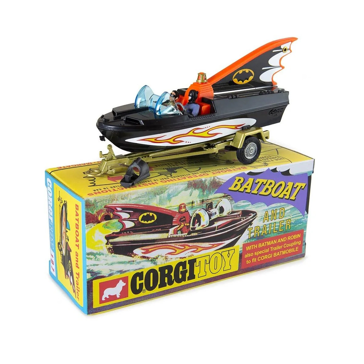 107 Batboat and Trailer - Corgi CD54321062