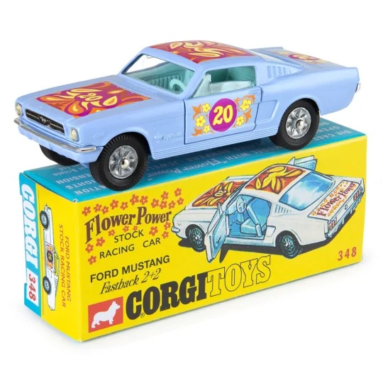 348 - Ford Mustang Fastback 2+2 'Flower Power' Stock Racing - Corgi...