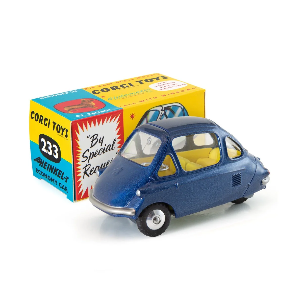 233 - Heinkel Economy Car Blue - Corgi CD54321083
