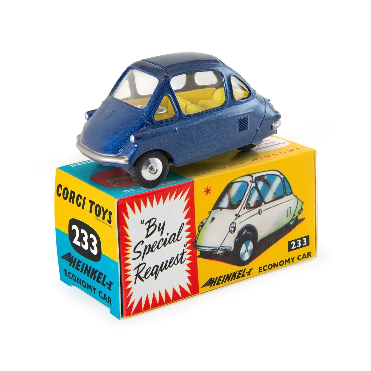 233 - Heinkel Economy Car Blue - Corgi CD54321083