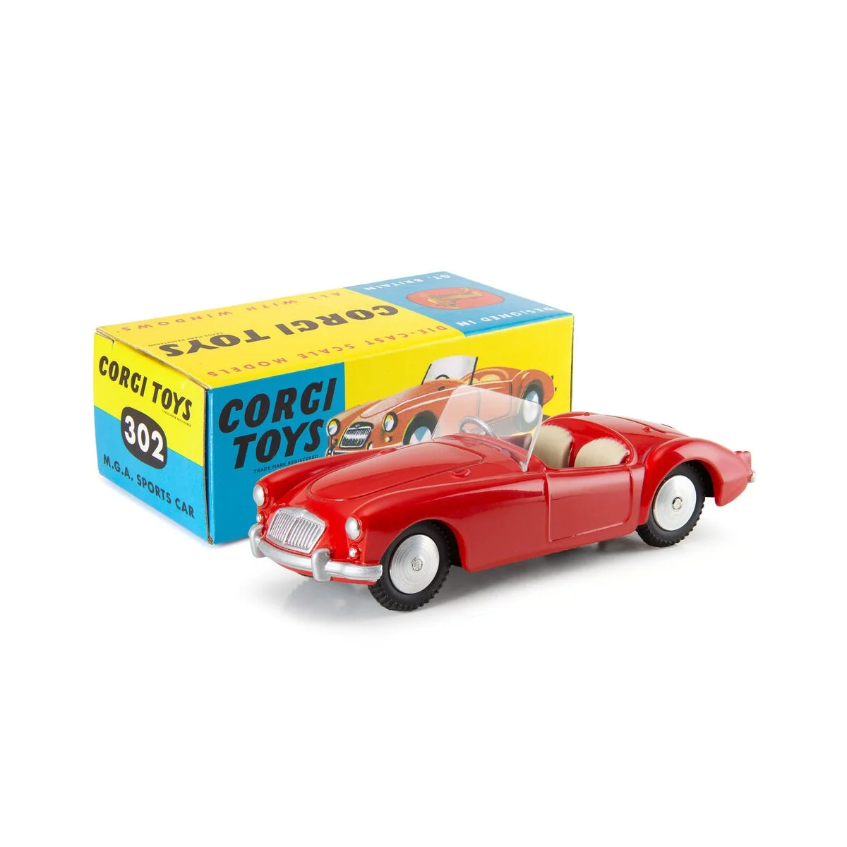 302 - MGA Sports Car White 70th Anniversary Edition - Corgi CD54321088