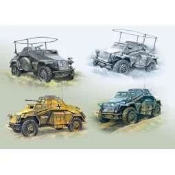 Wehrmacht Light Armored Vehicles, 1/72 - ICM DS7207