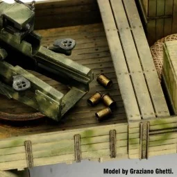 Italian 100/7 100mm Ammunition with wooden crates set-WWII, 1/35 - ...