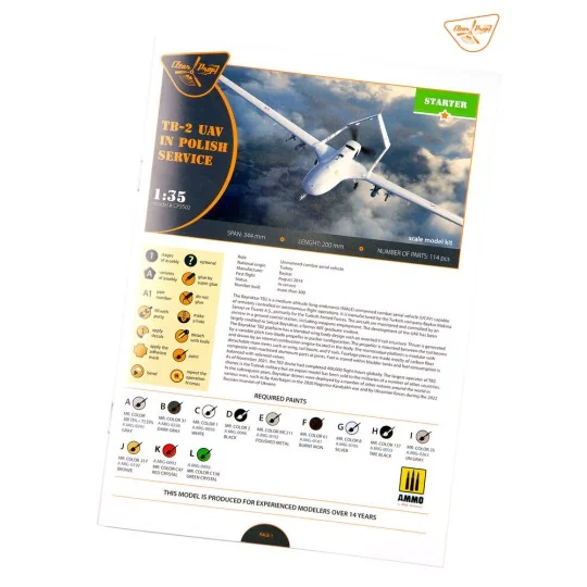 TB.2 UAV in Polish service, 1/35 - Clear Prop Models CP3502