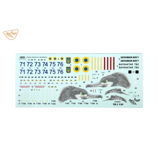 TB.2 UAV UKRAINIAN NAVY, 1/35 - Clear Prop Models CP3503 TB.2 UAV UKRAINIAN NAVY, 1/35 - Clear Prop Models CP3503
