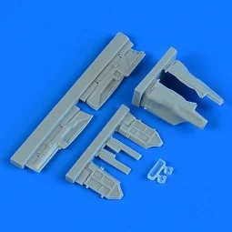 MiG-29 Fulcrum undercarriage covers f.Academy, 1/48 - Quickboost QB...